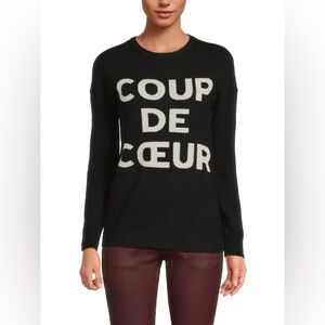 Zadig and Voltaire Gaby Coup De Couer cashmere/wool Sweater in black Size S NWT